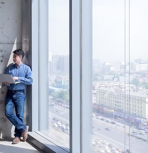 Professional evaluating opportunities